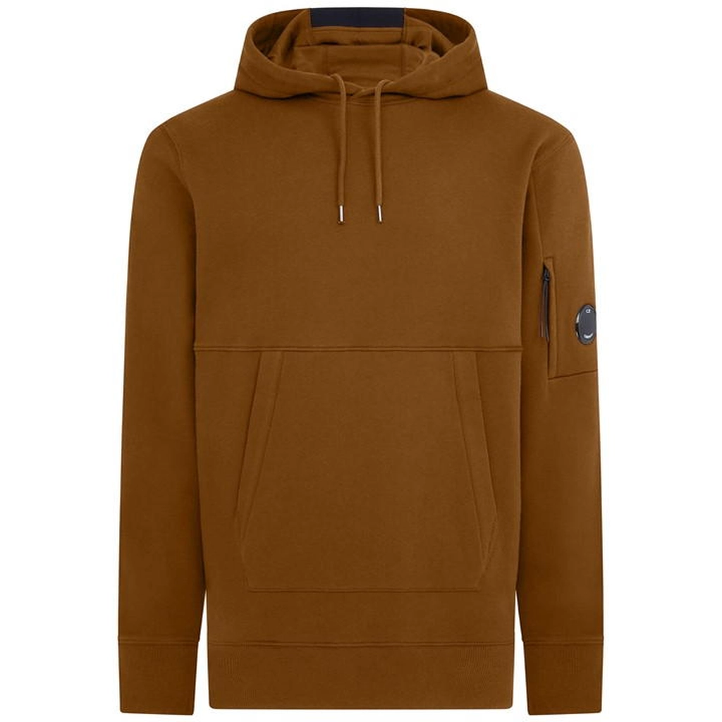 CP Company Men's Micro Lens Over-the-head Hoodie - Brown
